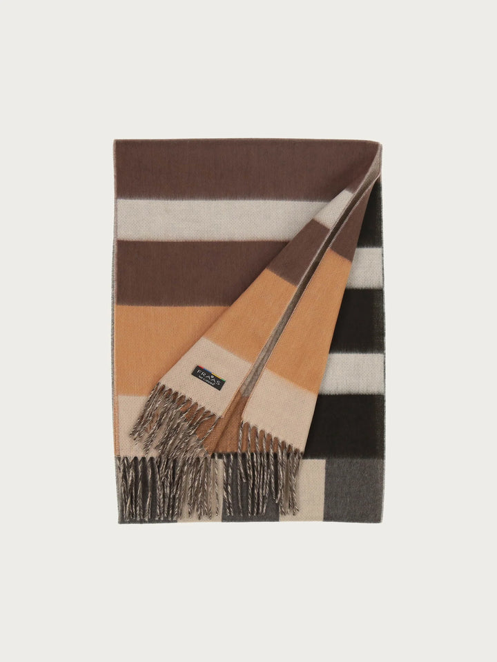 Fraas Cashmink Scarf with Graphic Block  625359-880 Greige