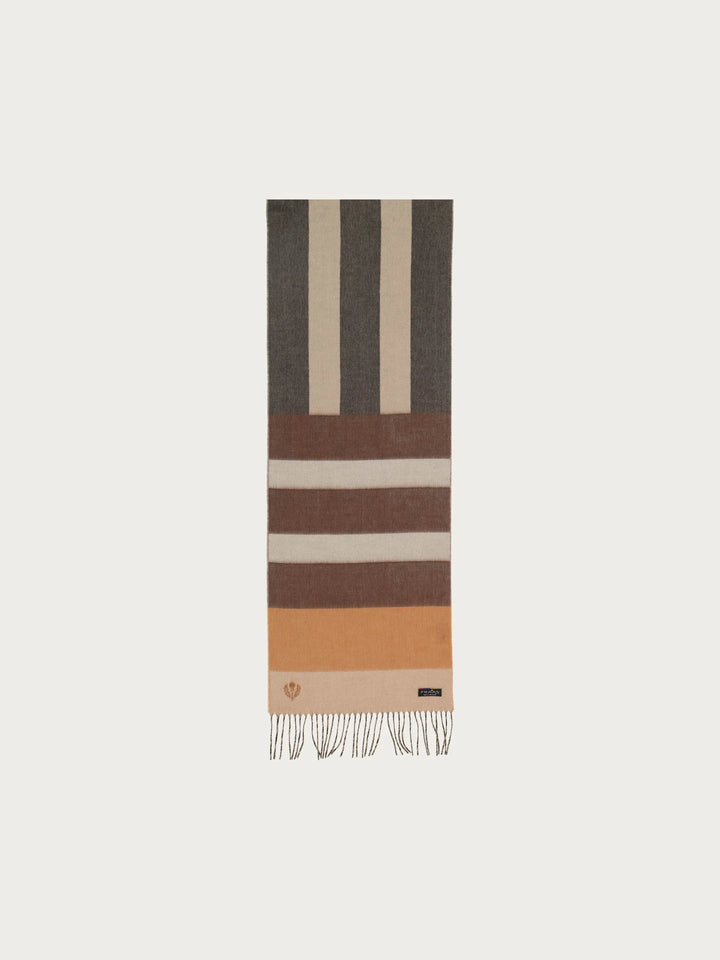 Fraas Cashmink Scarf with Graphic Block  625359-880 Greige