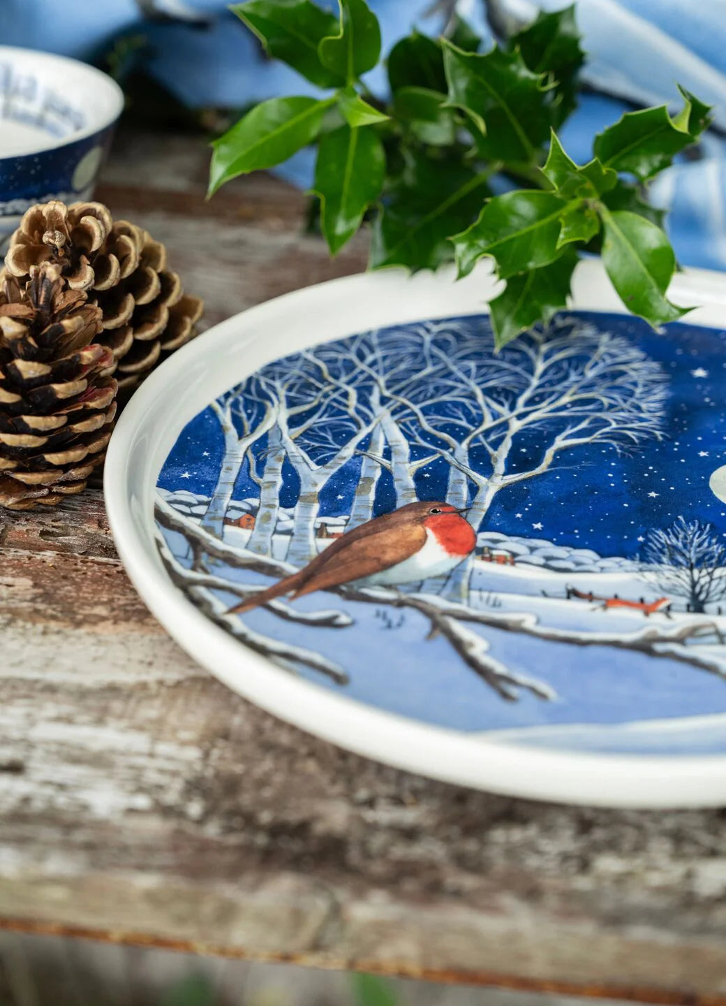 Emma Bridgewater Midnight Robin Serving Plate