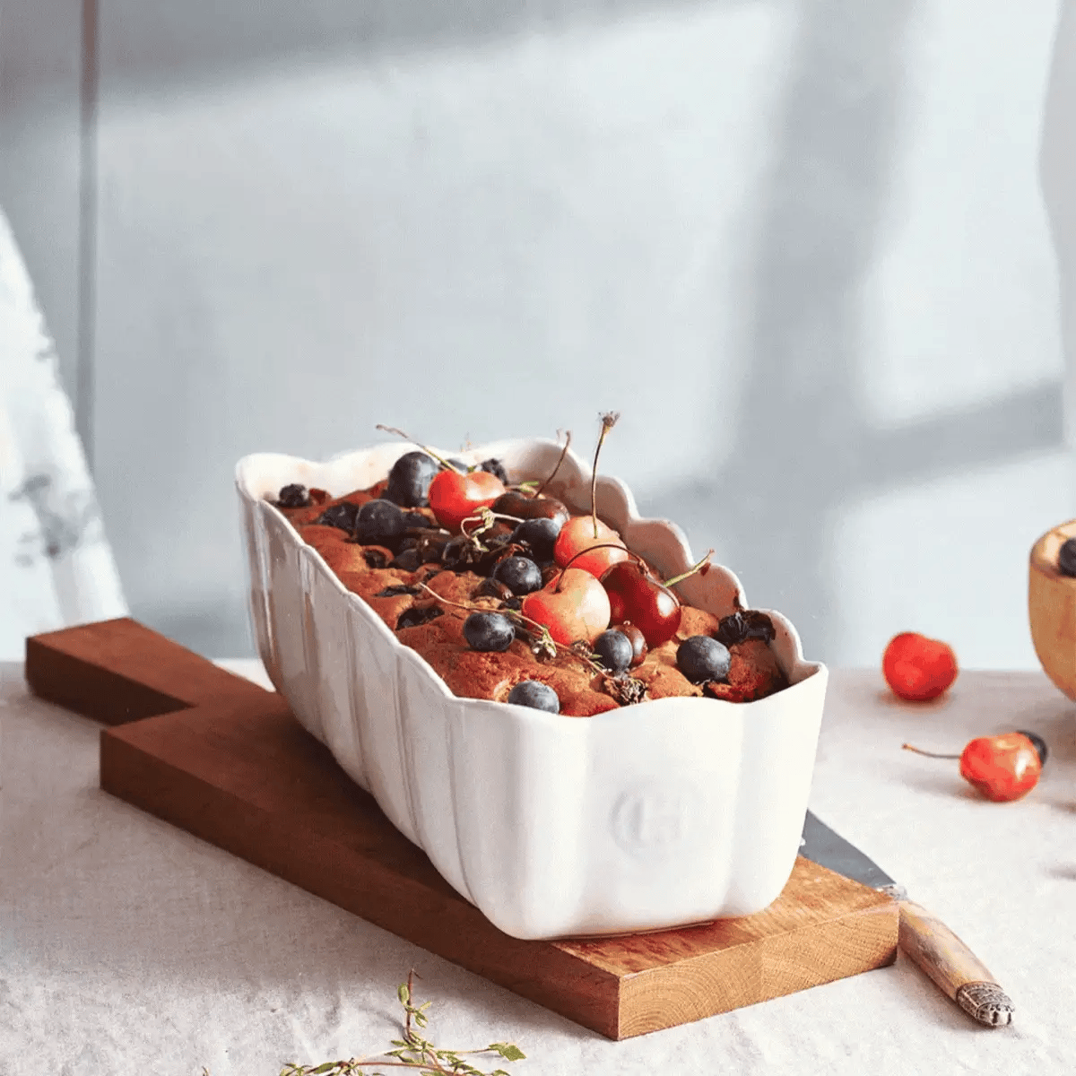 Emile Henry Madeleine Loaf Dish  6353  Argile