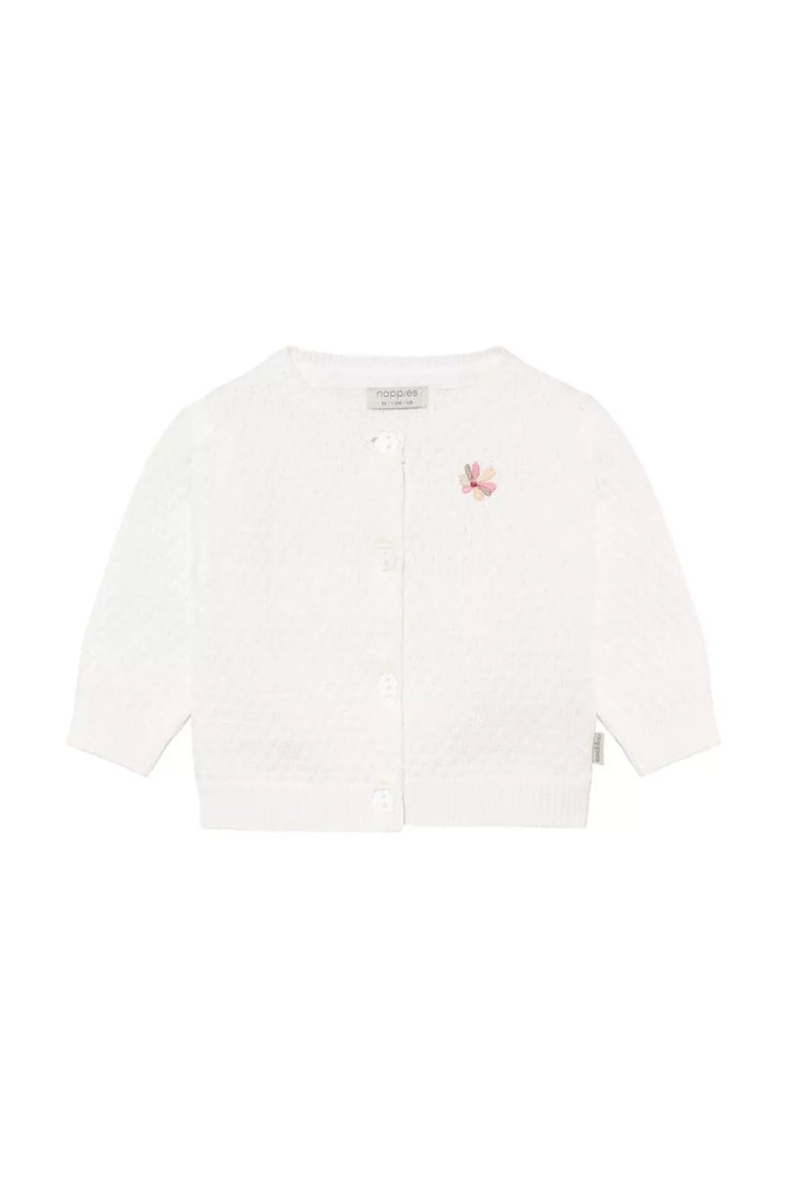 Noppies Baby Girl Cardigan   6410314   Egret