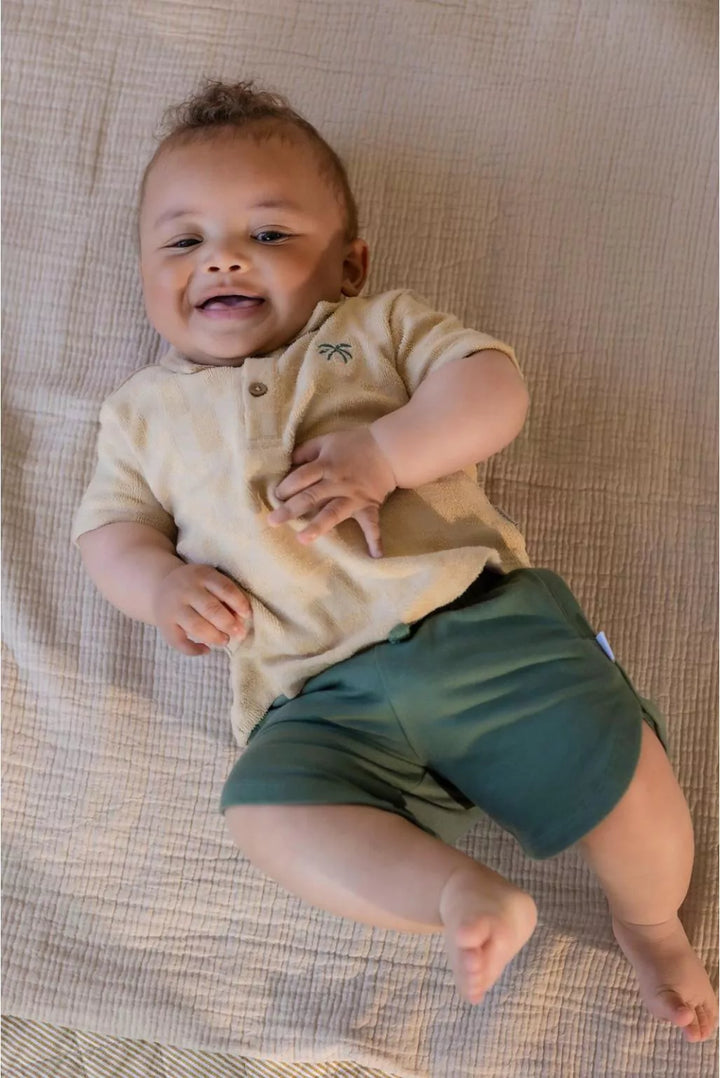 Noppies Baby Boy Short Sleeve Polo   6430016-2208   Irish Cream