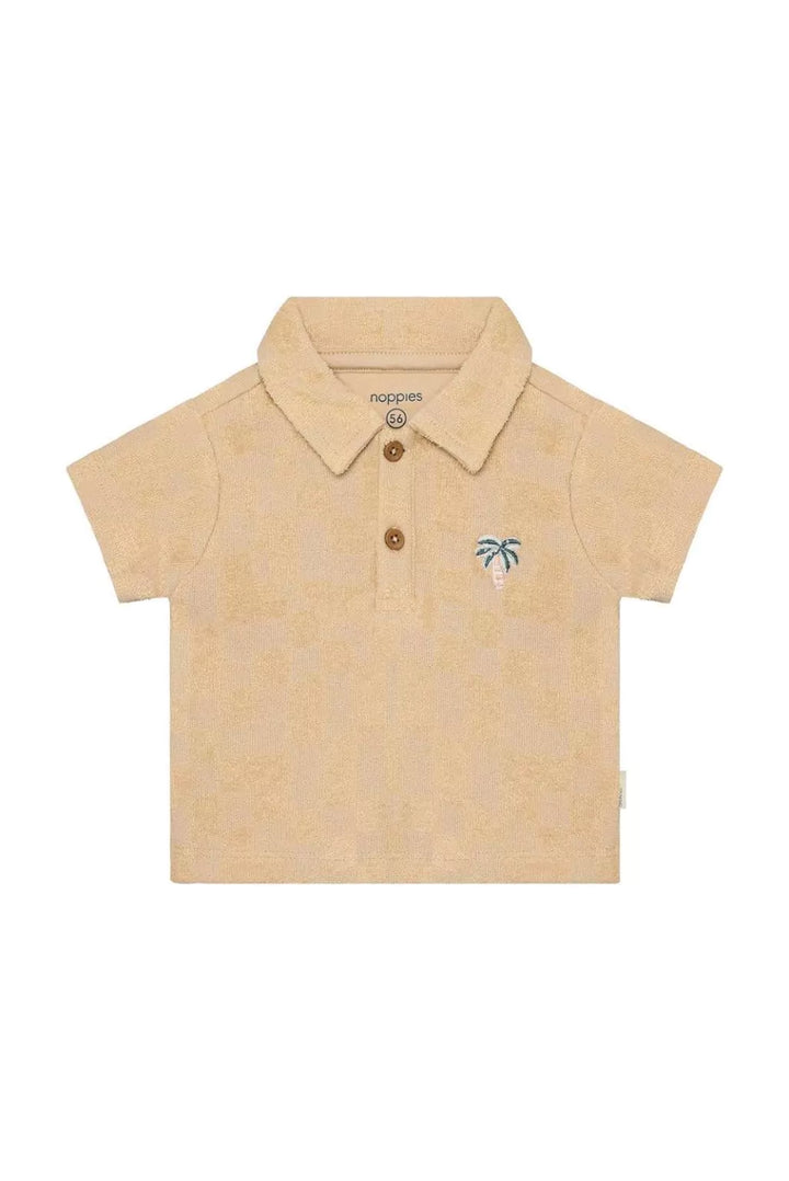 Noppies Baby Boy Short Sleeve Polo   6430016-2208   Irish Cream