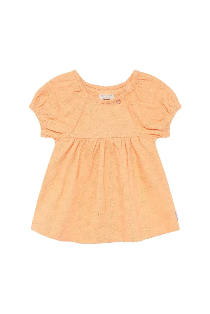 Noppies Baby Girl Short Sleeve Dress   6430411   Peach Cobbler