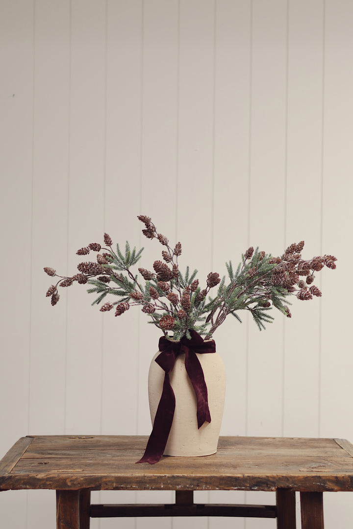 Indaba Frosted Pinecone Sprig  5-2047