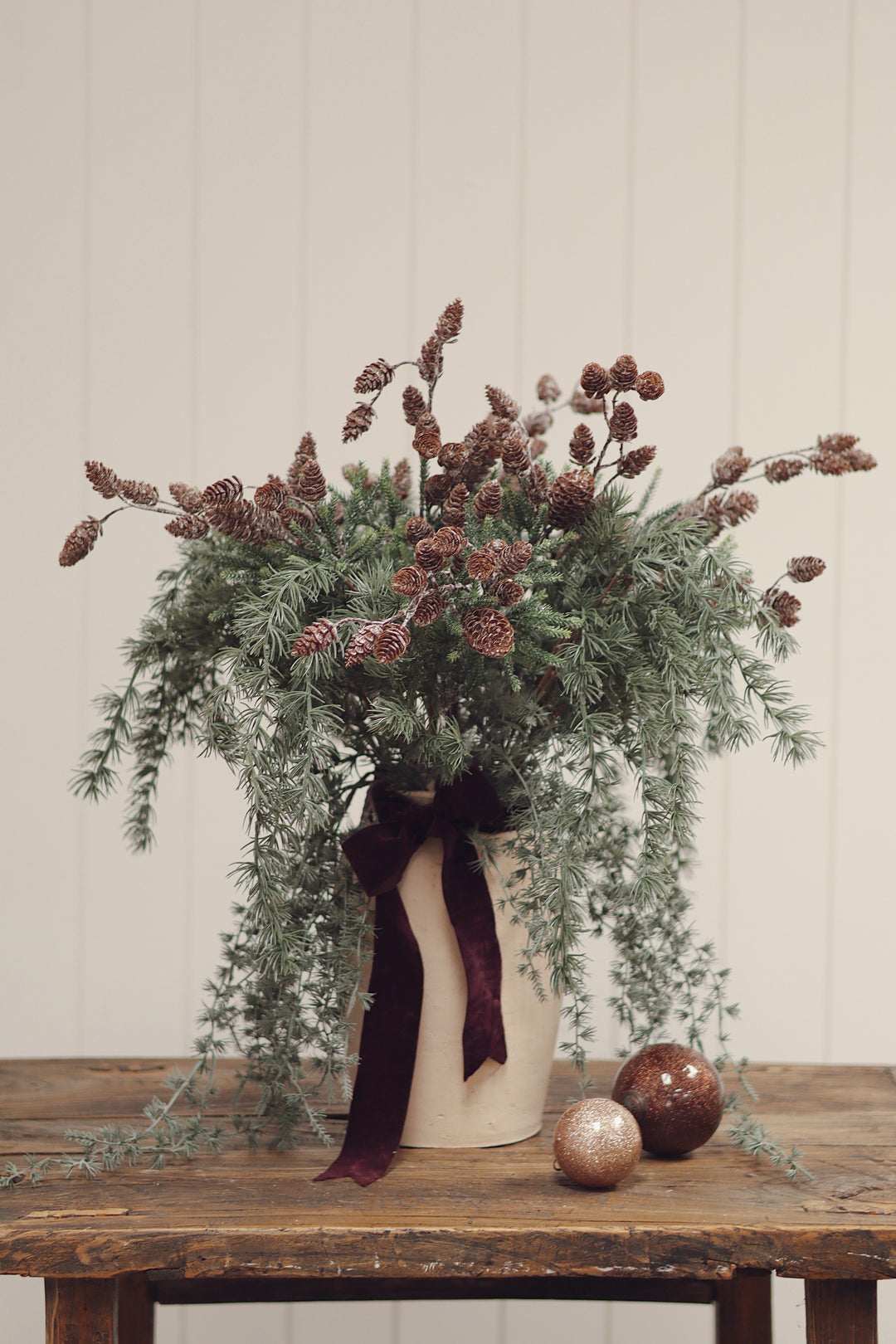 Indaba Frosted Pinecone Sprig  5-2047