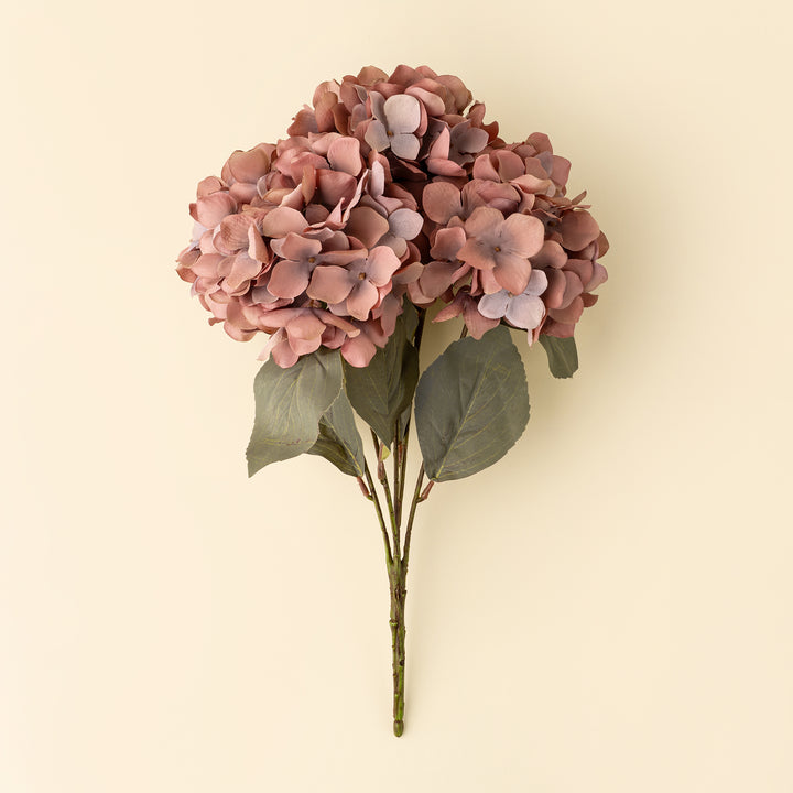 Indaba Autumn Hydrangea Spray  01-8409  Dusty Pink