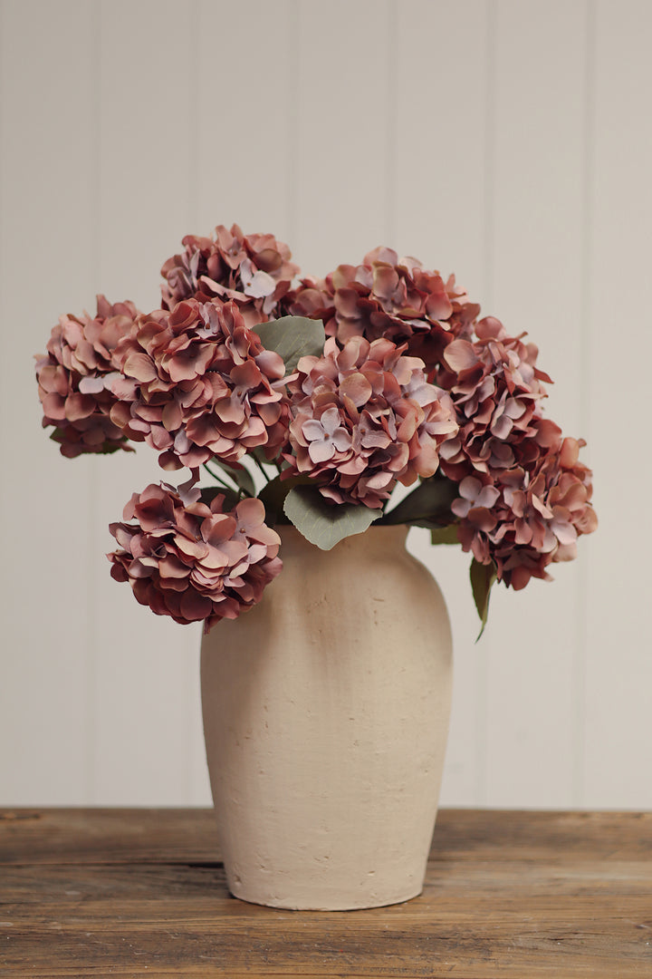 Indaba Autumn Hydrangea Spray  01-8409  Dusty Pink