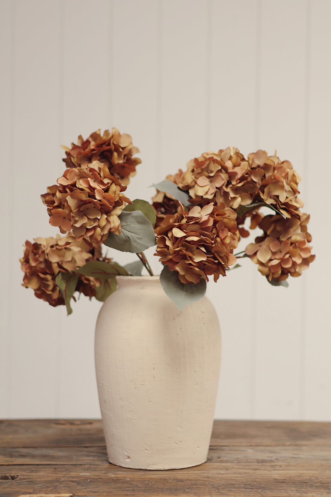 Indaba Autumn Hydrangea Spray  01-8407  Burnt Orange
