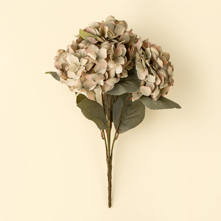 Indaba Autumn Hydrangea Spray  01-8408  Vintage Green