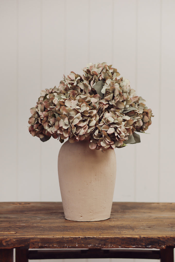 Indaba Autumn Hydrangea Spray  01-8408  Vintage Green