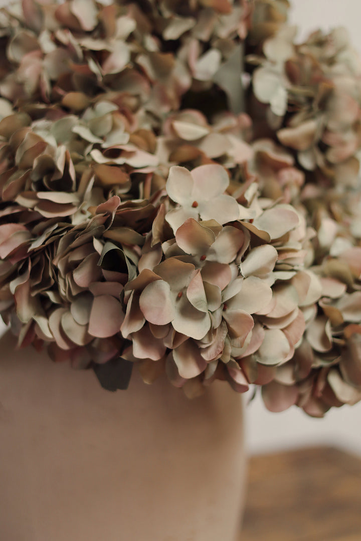 Indaba Autumn Hydrangea Spray  01-8408  Vintage Green