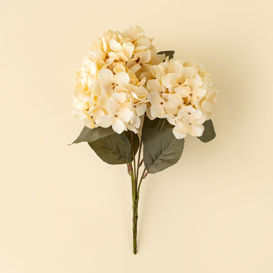 Indaba Autumn Hydrangea Spray  01-8410  Cream