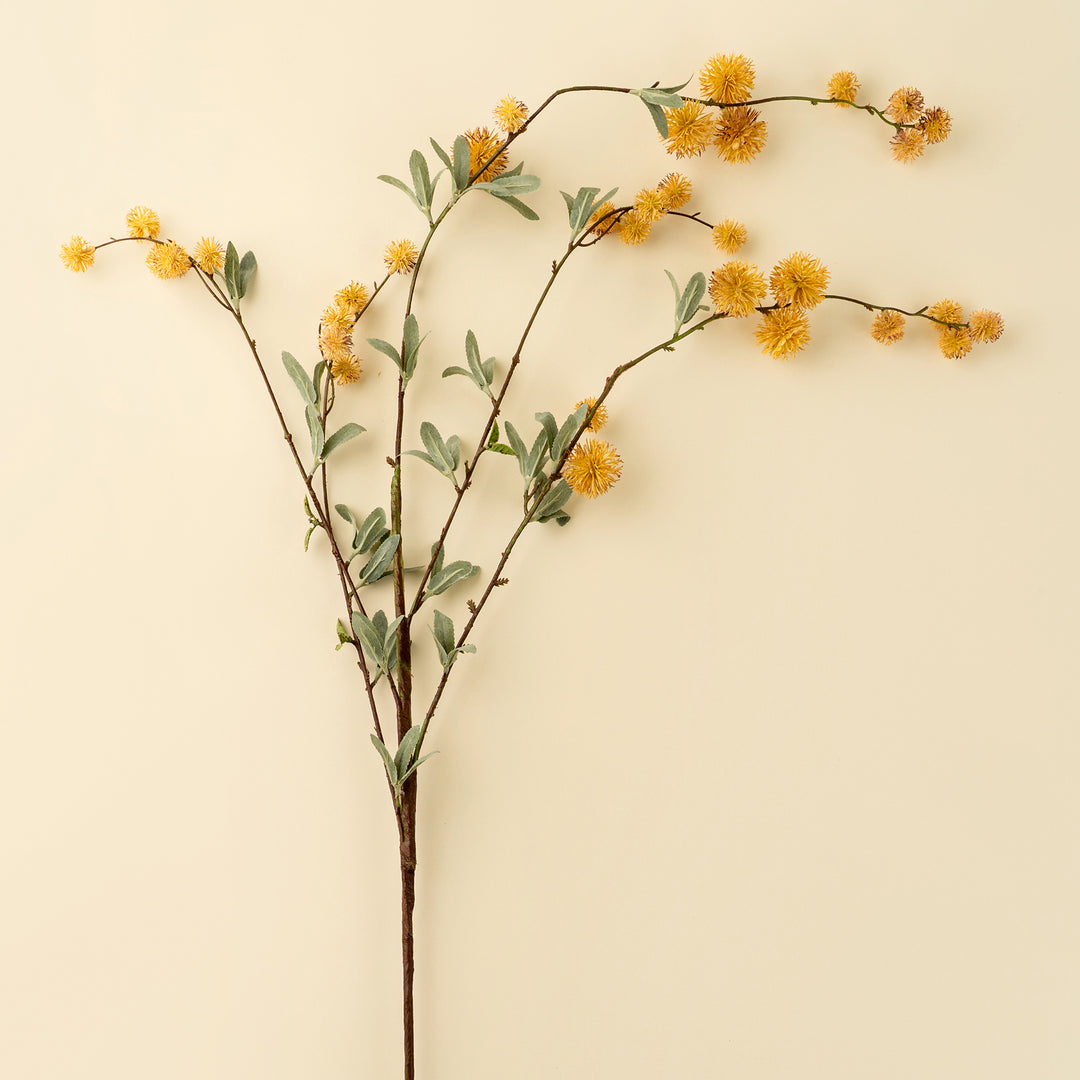 Indaba Golden Globe Flower Spray  01-8579