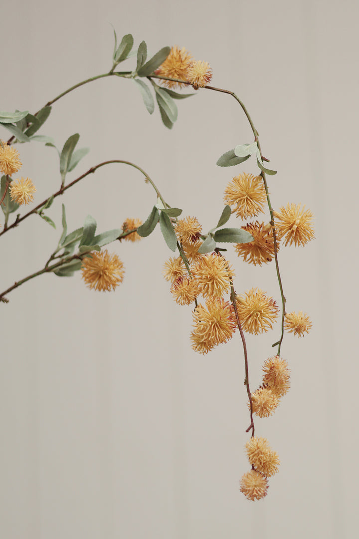 Indaba Golden Globe Flower Spray  01-8579