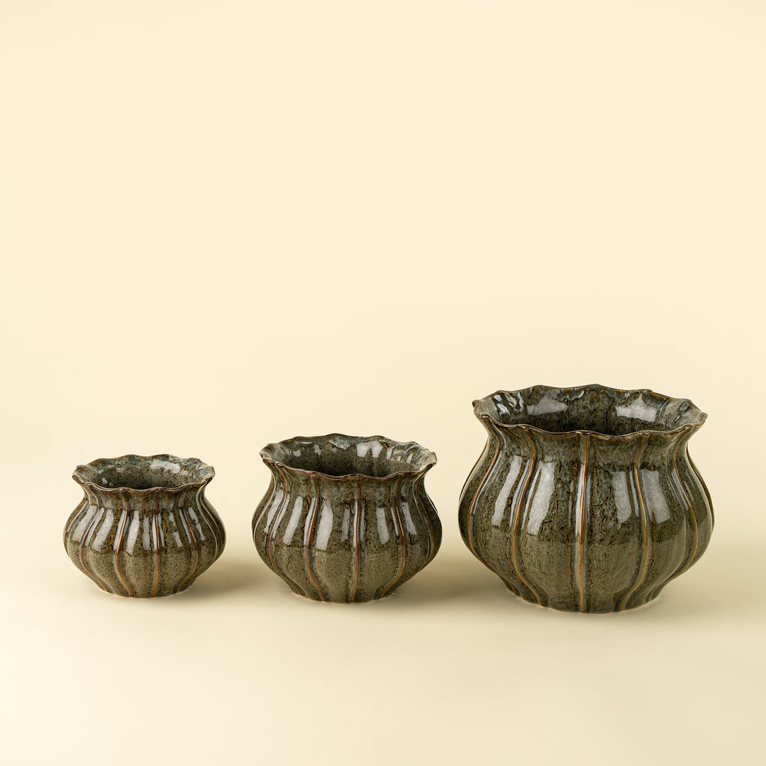 Indaba Florentine Stoneware Vase