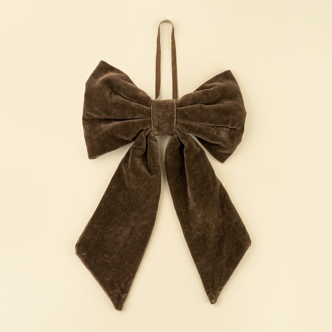 Indaba Velvet Bow - Chocolate 5-1827