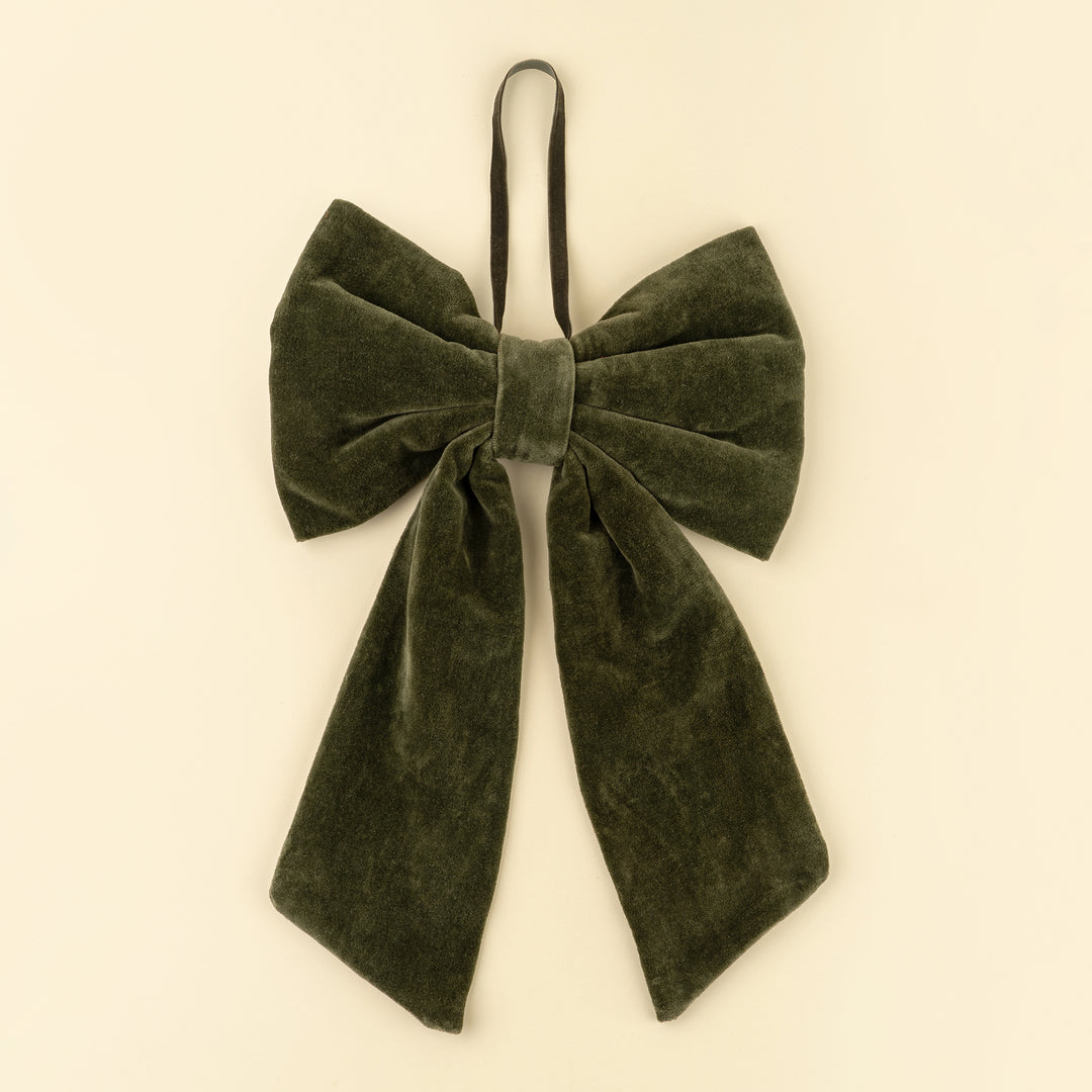 Indaba Velvet Bow - Deep Green 5-1835