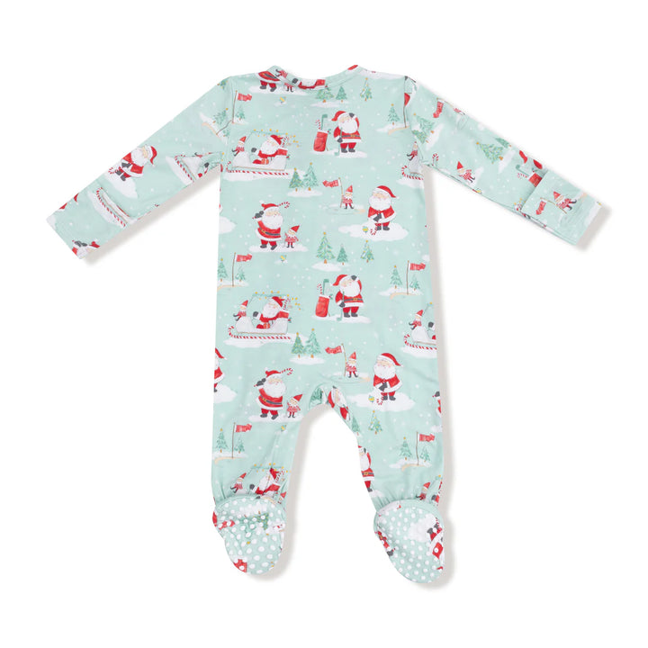 Angel Dear Baby Footie   651-F25-GOS   Golfing Santa & Elves **