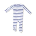 Angel Dear Baby Footie   651-F25-HBL   Vintage Blue Stripe