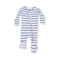 Angel Dear Baby Footie   651-F25-HBL   Vintage Blue Stripe