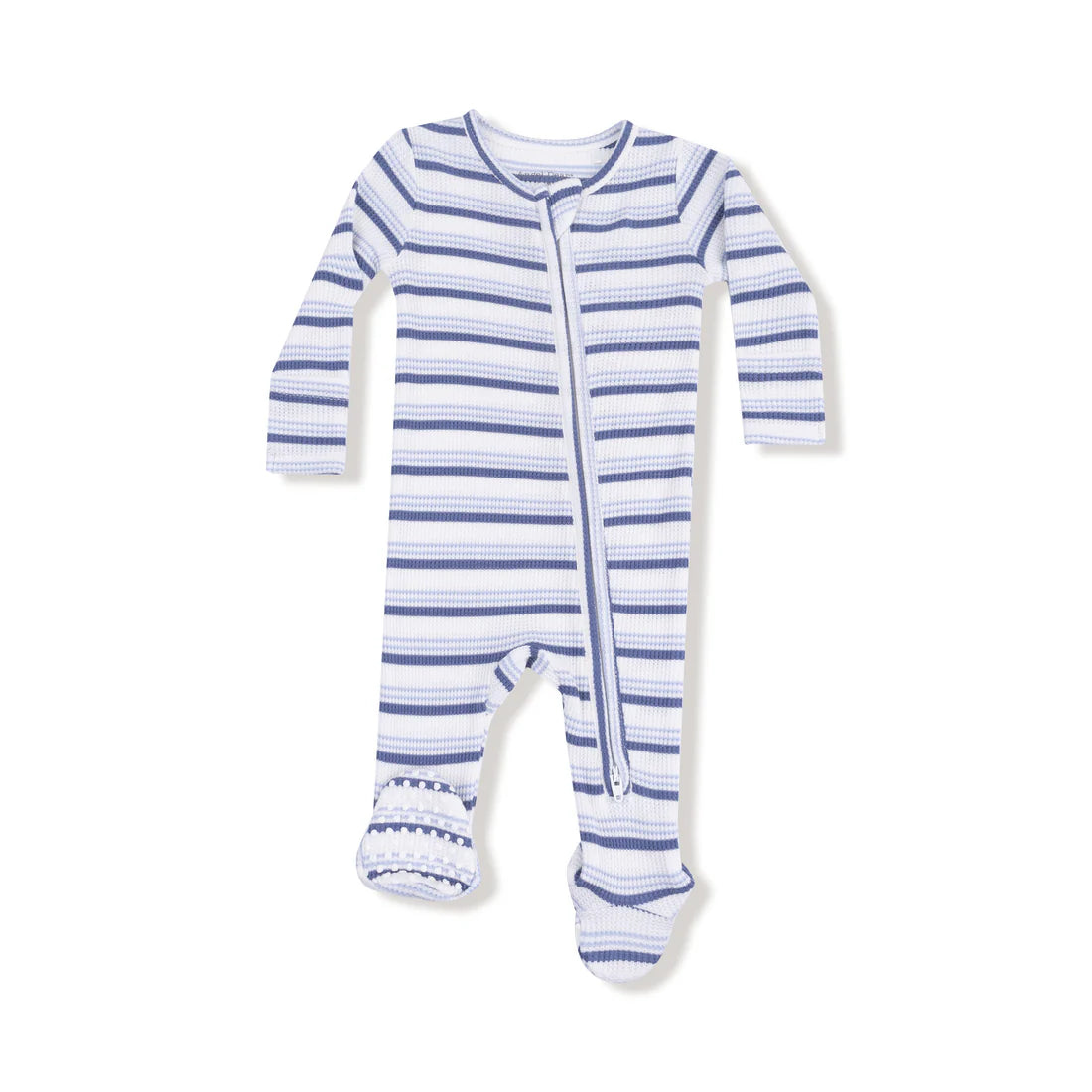 Angel Dear Baby Footie   651-F25-HBL   Vintage Blue Stripe