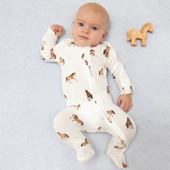 Angel Dear Baby Footie   651-F25-MHO   Mini Horses