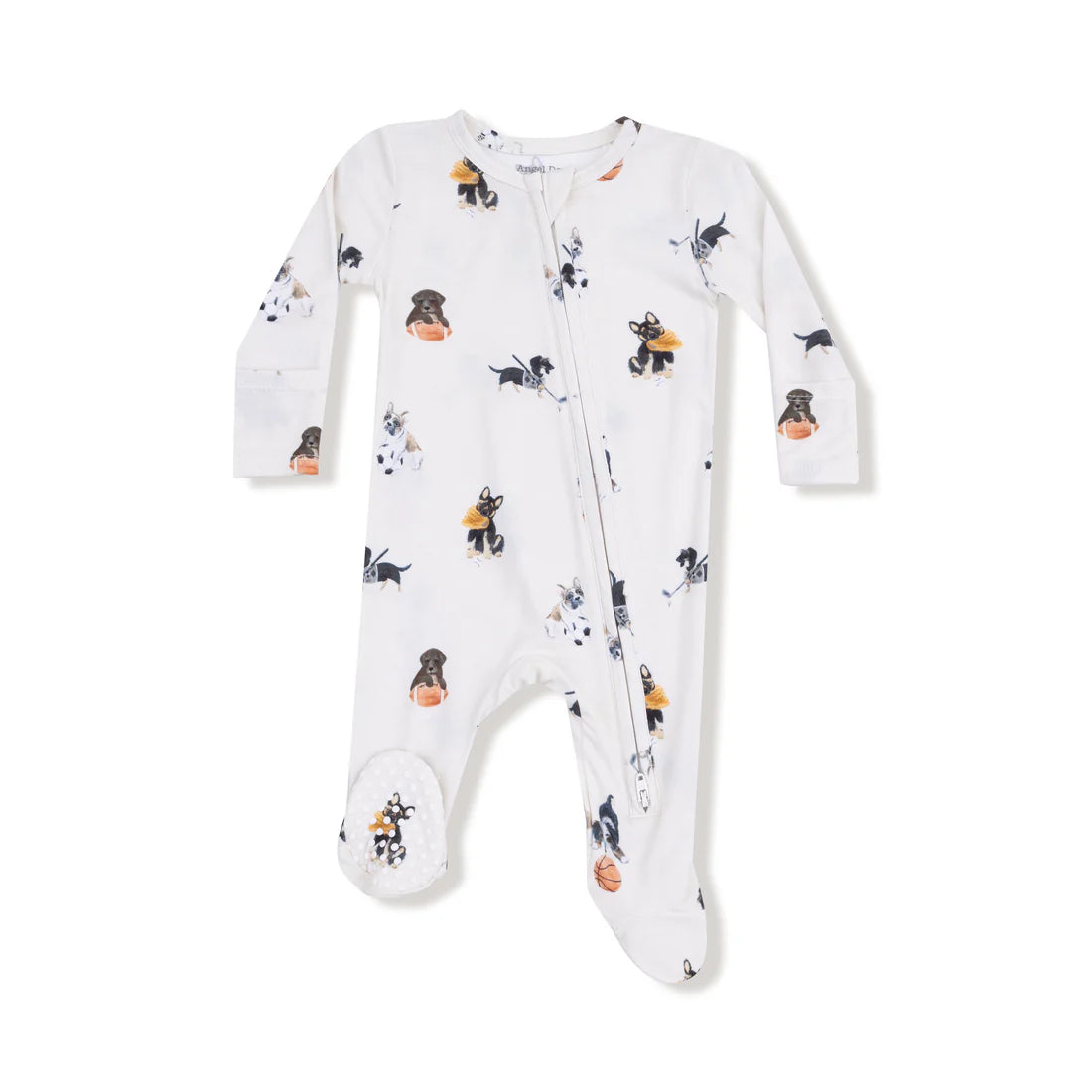 Angel Dear Baby Footie   651-F25-SPP   Sporty Puppies