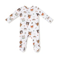 Angel Dear Baby Footie    651-F25-WAF1   Woodland Animal Faces