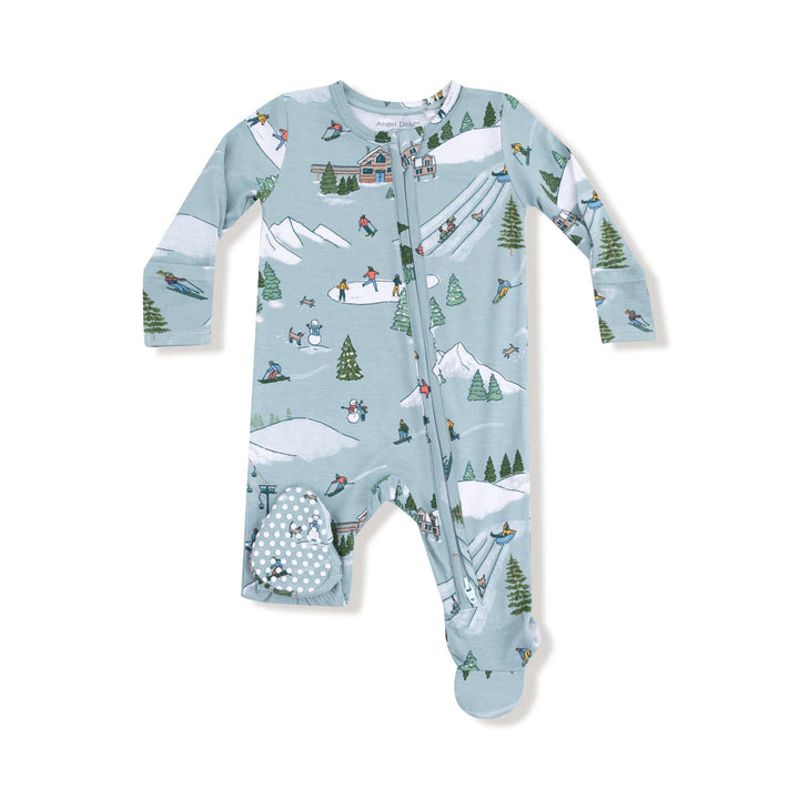 Angel Dear Baby Footie   651-F25-WFS    Winter Fun Skiers **