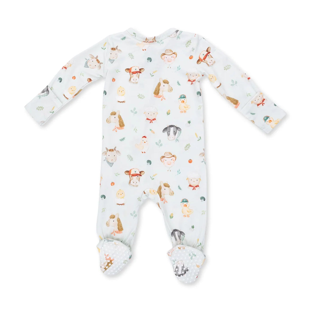 Angel Dear 2 Way Zipper Footie    Baby Farm Faces   651-F26-BFF