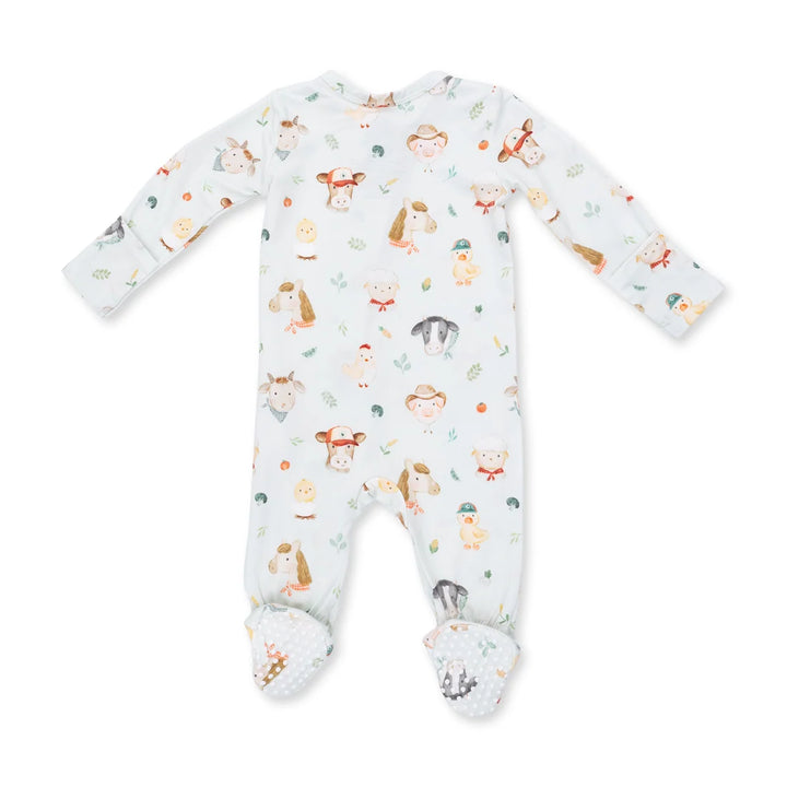 Angel Dear 2 Way Zipper Footie    Baby Farm Faces   651-F26-BFF