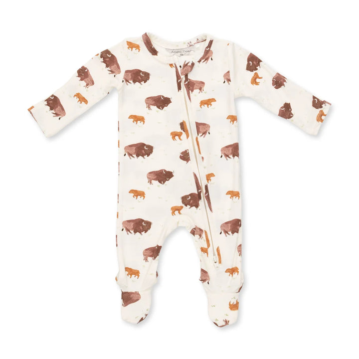 Angel Dear Baby 2 Way Zipper Footie    651-F26-BIS   American Buffalo