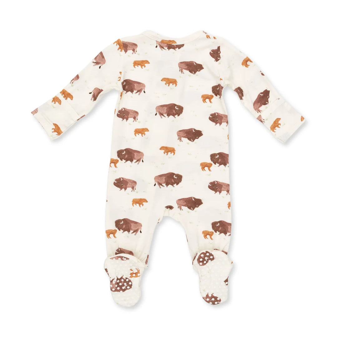 Angel Dear Baby 2 Way Zipper Footie    651-F26-BIS   American Buffalo