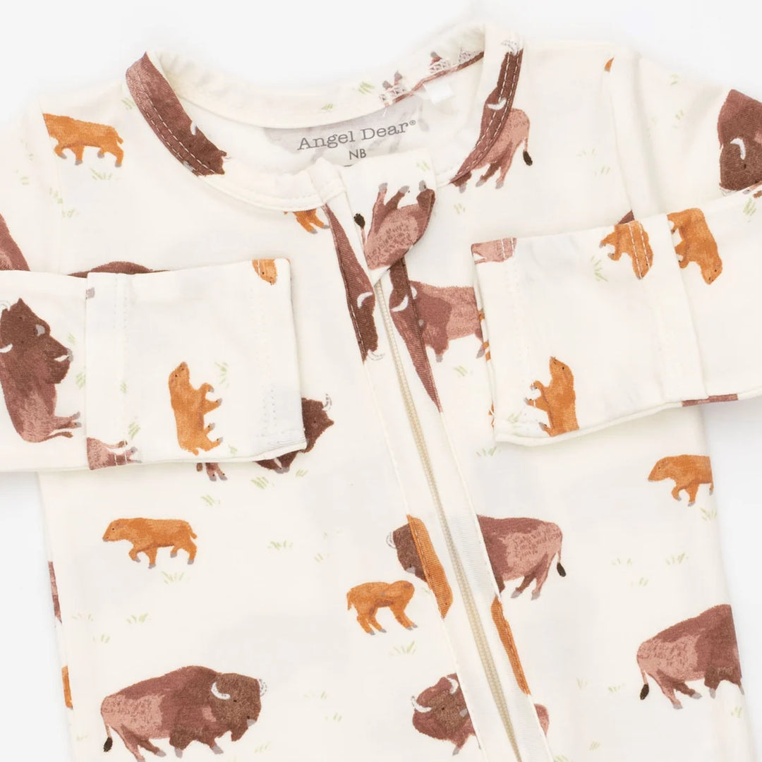 Angel Dear Baby 2 Way Zipper Footie    651-F26-BIS   American Buffalo