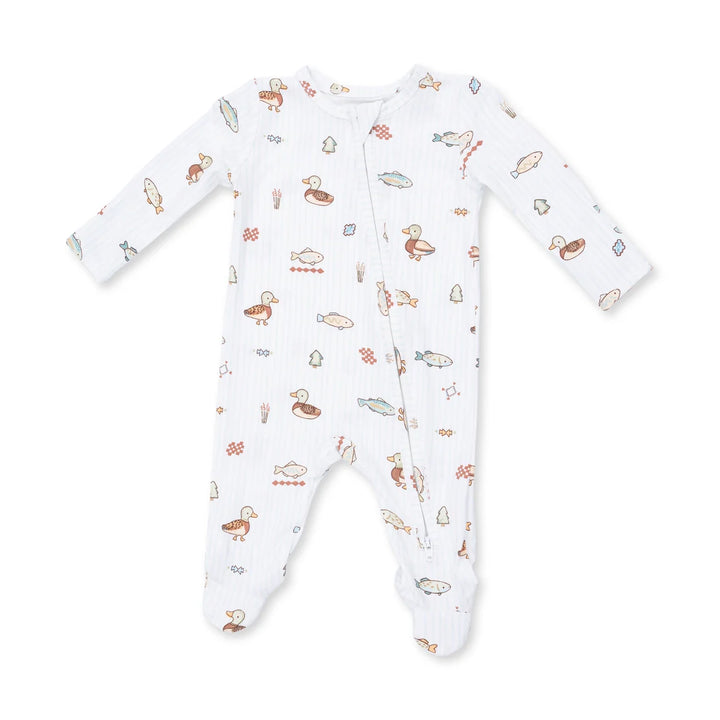 Angel Dear Baby 2 Way Zipper Footie   651-F26-LCU     Lake Cuties