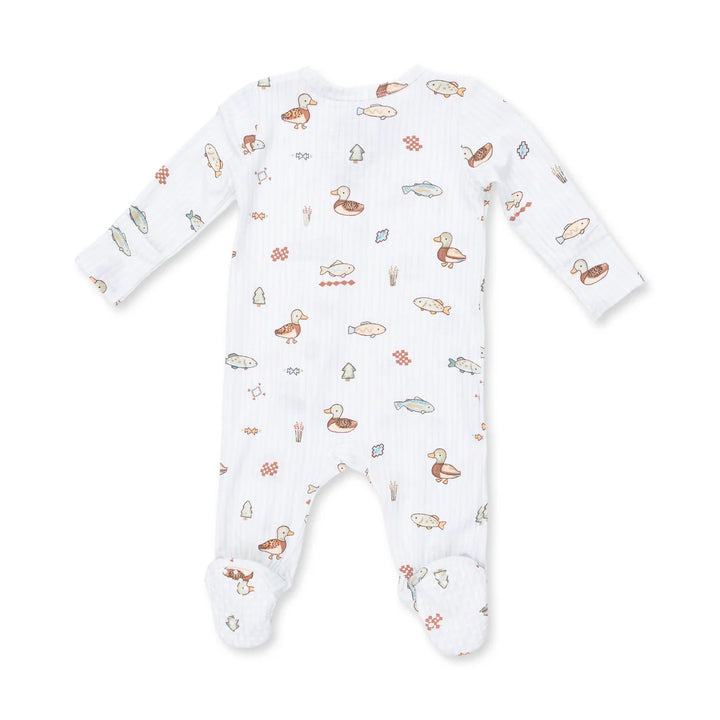 Angel Dear Baby 2 Way Zipper Footie   651-F26-LCU     Lake Cuties