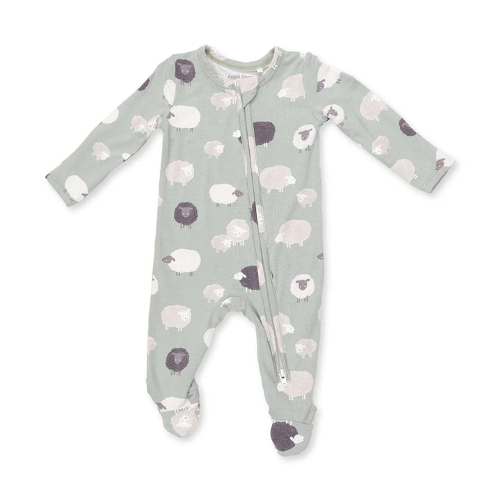 Angel Dear Baby 2 Way Zipper Footie   Black Sheep   651-F26-SHE