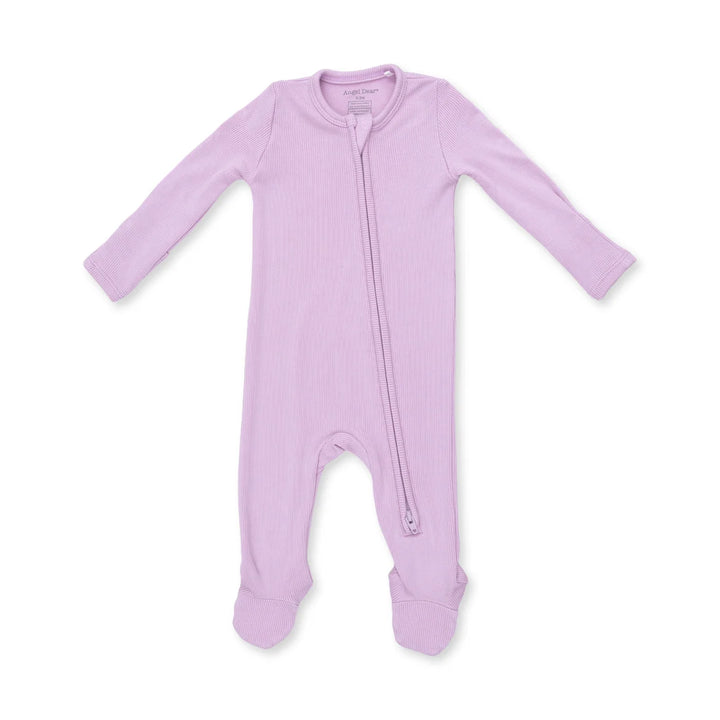 Angel Dear Baby 2 Way Zipper Footie   651-F26-SWO   Solid Winsome Orchid