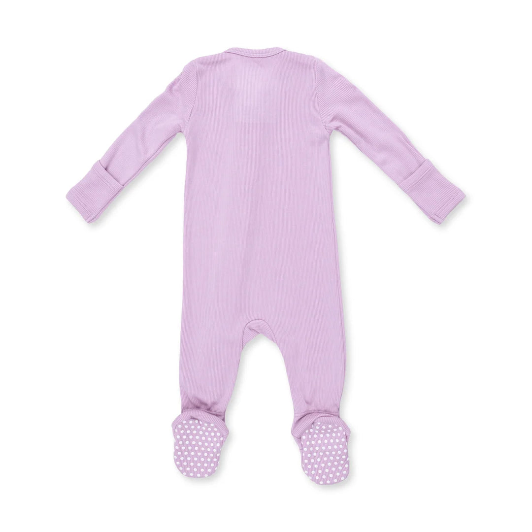 Angel Dear Baby 2 Way Zipper Footie   651-F26-SWO   Solid Winsome Orchid