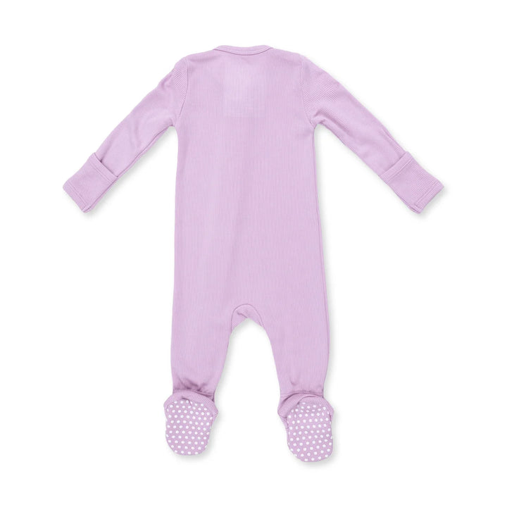 Angel Dear Baby 2 Way Zipper Footie   651-F26-SWO   Solid Winsome Orchid