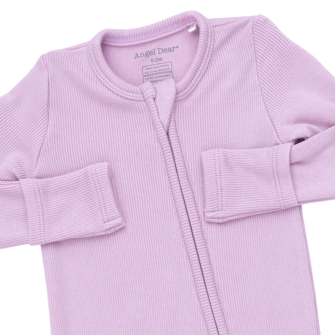 Angel Dear Baby 2 Way Zipper Footie   651-F26-SWO   Solid Winsome Orchid