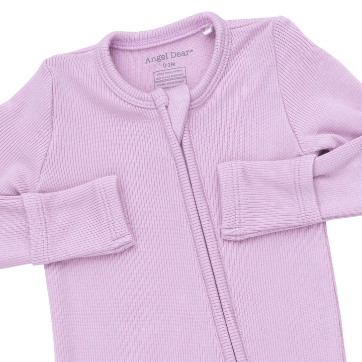 Angel Dear Baby 2 Way Zipper Footie   651-F26-SWO   Solid Winsome Orchid