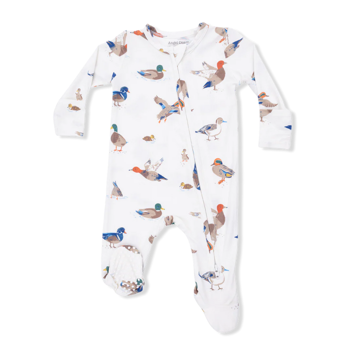 Angel Dear Baby Boy Zipper Footie  651-S26-DUC  Ducks