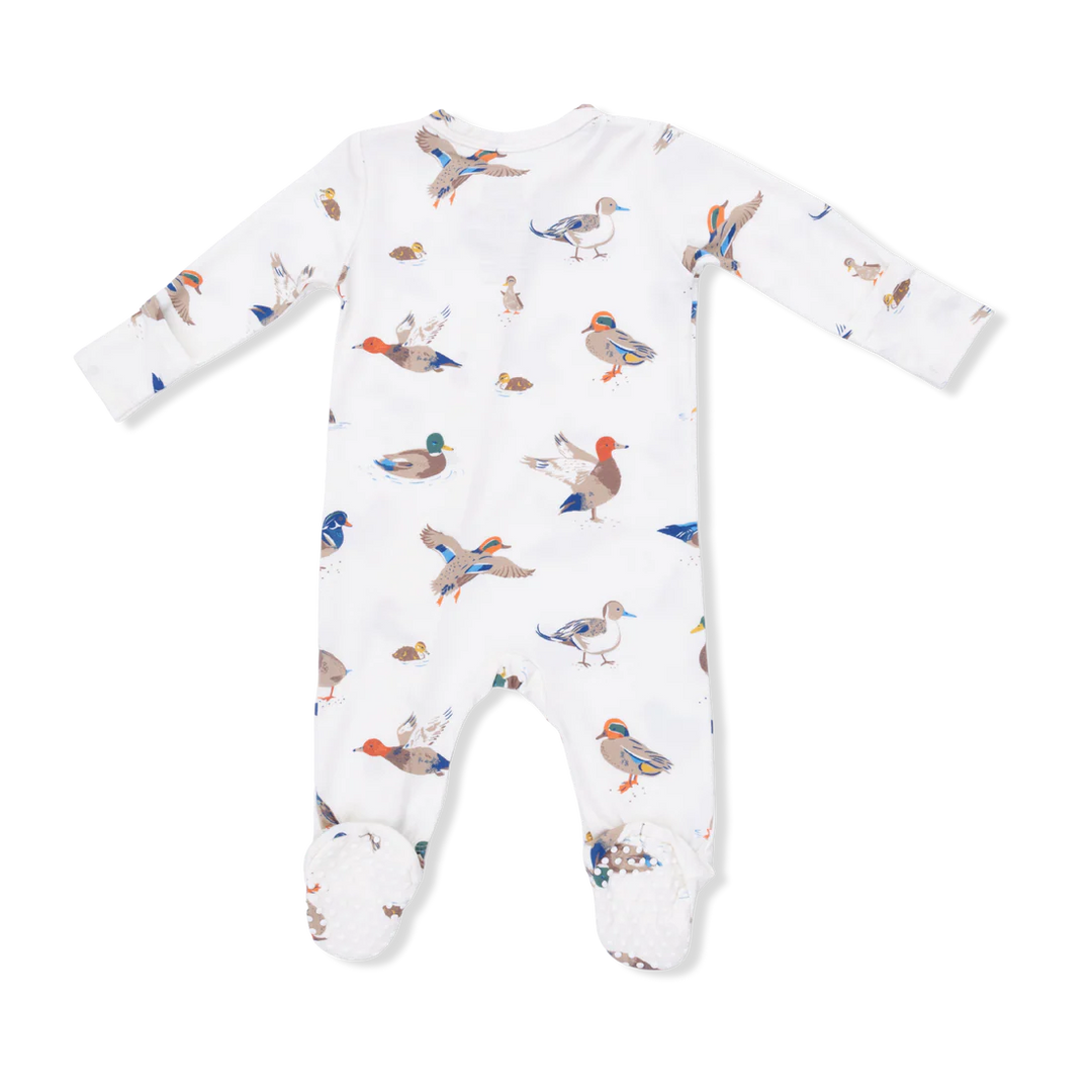 Angel Dear Baby Boy Zipper Footie  651-S26-DUC  Ducks