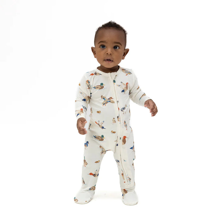 Angel Dear Baby Boy Zipper Footie  651-S26-DUC  Ducks
