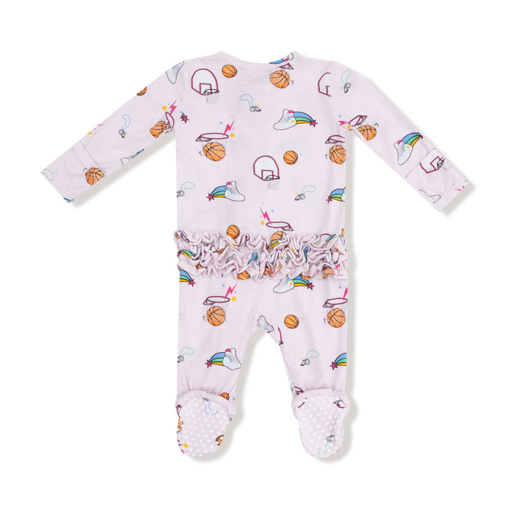 Angel Dear Baby Footie   651-F25-BBP    Basketball Pink