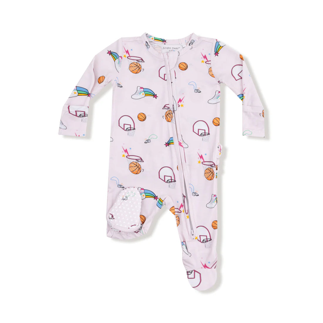 Angel Dear Baby Footie   651-F25-BBP    Basketball Pink