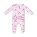 Angel Dear Baby Footie   653-F25-HOP    Hockey Pink