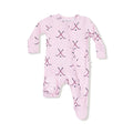 Angel Dear Baby Footie   653-F25-HOP    Hockey Pink